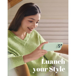 Plecki GOODVISH do Apple iPhone 15 Pro jasnozielony + 2 szkła hartowane