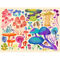Puzzle 1000 elementów TAOZI & LIZHI WHIMSICAL MUSHROOM