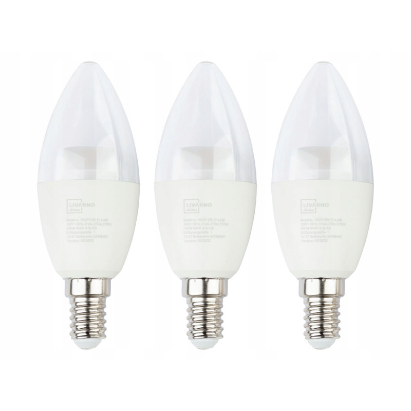 LIVARNO HOME ŻARÓWKI LED 3 SZTUKI E14 6W 470LM