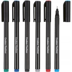 Marabu CREABOX Marker cienkopis dekoracyjny FINELINER 0,5mm KOLOROWE 6szt