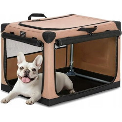 Transporter dla psa PetsFit khaki 100 cm x 63 cm 64 cm L-Plus