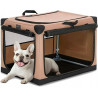 Transporter dla psa PetsFit khaki 100 cm x 63 cm 64 cm L-Plus