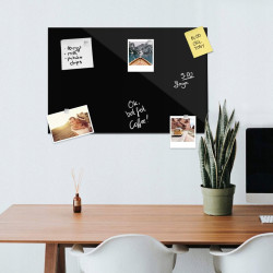 TABLICA MAGNETYCZNA NAVARIS ZE SZKŁA, 60 X 40 CM ŚCIANA NA MAGNESY