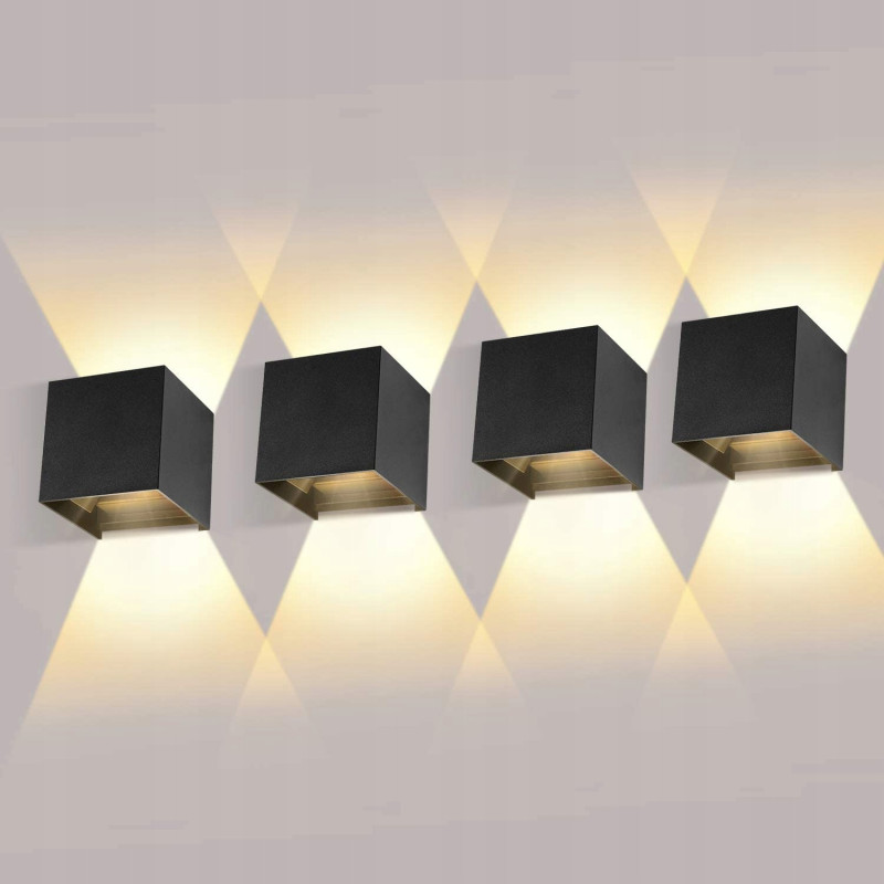 Kinkiet ogrodowy LEDMO czarny zintegrowane źródło LED 20 W