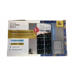 Kurtyna świetlna 40LED lampki święta biały zimny