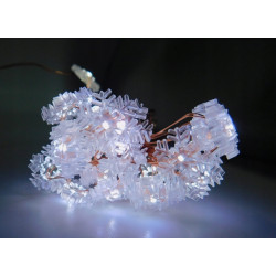 Lampki LED 2,3 m śnieżynki na baterie