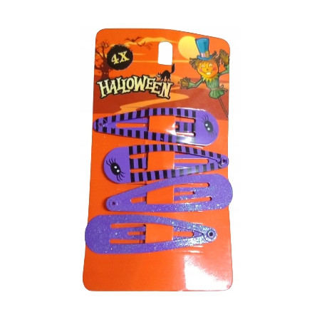 Zestaw 4 spinek do włosów Halloween