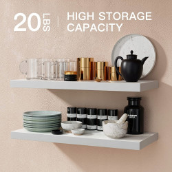Półka płyta MDF Storemic 60 x 23 cm biały 2 sztuki