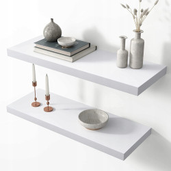 Półka płyta MDF Storemic 60 x 23 cm biały 2 sztuki