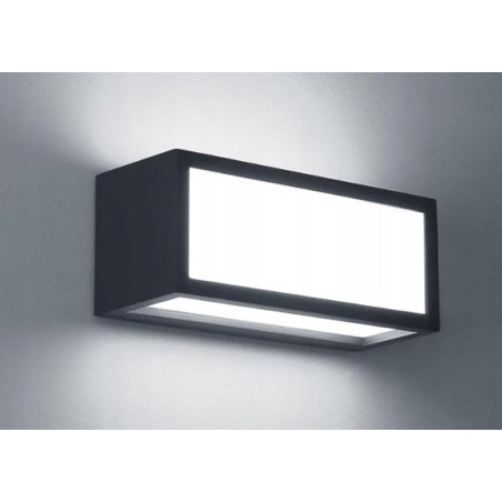 HLFVLITE Zewnętrzna lampa ścienna LED, aluminiowa, zewnętrzna