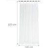 Zasłona półprzezroczyste białe 140 cm x 225 cm