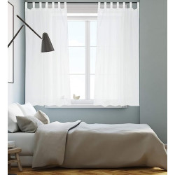 Zasłona półprzezroczyste białe 140 cm x 225 cm