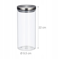 Pojemniki Relaxdays 10027999 przezroczyste 1,3 l 3 szt.