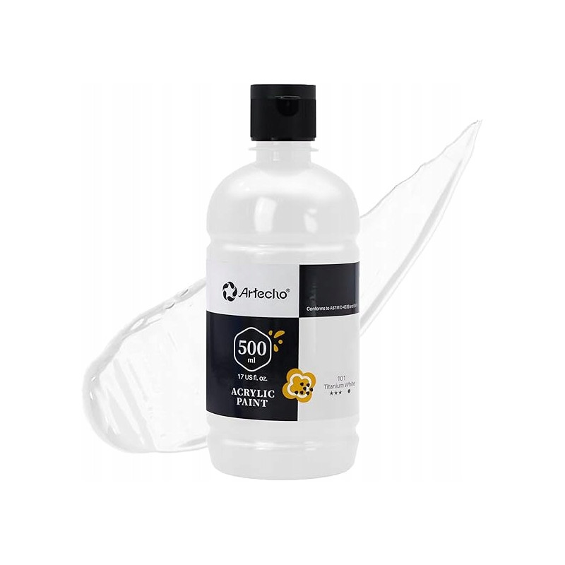 Farby akrylowe Artecho biały 1 szt. 500 ml