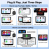 A7605 XHU CarPlay bezprzewodowy adapter z YouTube Tiktok Stream Media Play
