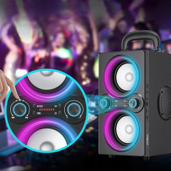 Przenośny Głośnik Bluetooth TPBEAT 80 W – Super Bas i Efekty LED