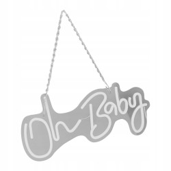 Oh Baby Neon znak akrylowy USB Wystrój ściany Neon Light na bar