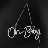 Oh Baby Neon znak akrylowy USB Wystrój ściany Neon Light na bar