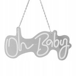 Oh Baby Neon znak akrylowy USB Wystrój ściany Neon Light na bar