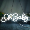 Oh Baby Neon znak akrylowy USB Wystrój ściany Neon Light na bar