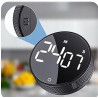 Minutnik Kuchenny Cyfrowy AVINIA LED Magnetyczny Timer Wizualny srebrny