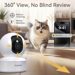 BOYKEEP K30 Kamera 2K 360° WiFi Wewnętrzna Kamera Dla Zwierząt i Dzieci