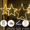 Oświetlenie gwiazdy bożonarodzeniowe LED, 3 sztuki