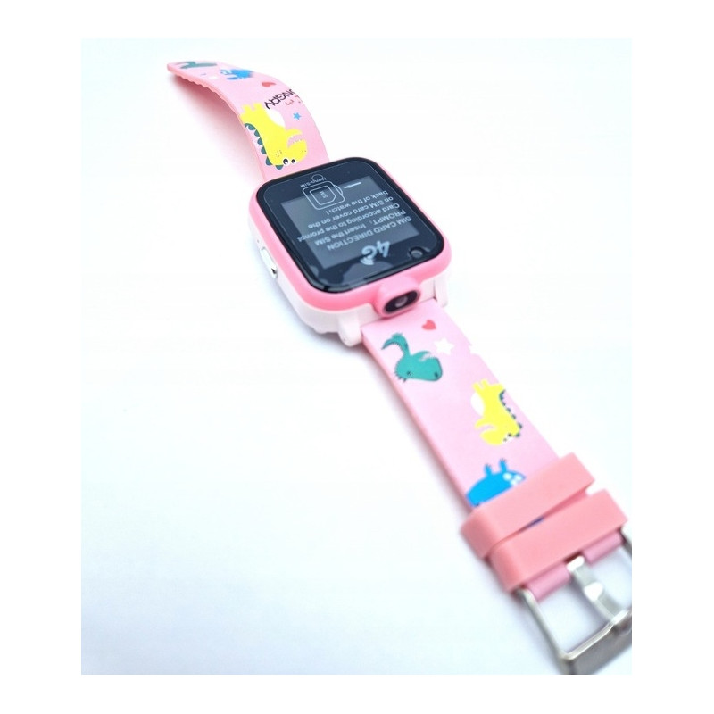 Dziecięcy Smartwatch Zegarek Na Karte Sim 4G Różowy