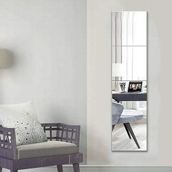 Muzilife Szklane lustro ścienne Zestaw 4, 30x30cm