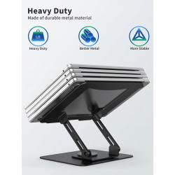 PODSTAWKA POD LAPTOPA REGULOWANA 360° STOLIK POD LAPTOPA ERGONOMICZNY