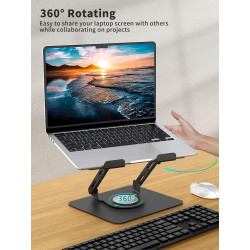 PODSTAWKA POD LAPTOPA REGULOWANA 360° STOLIK POD LAPTOPA ERGONOMICZNY