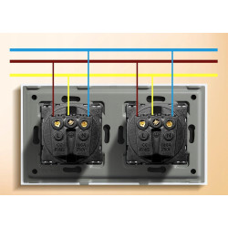 Gniazdo Elektryczne ścienne BSEED biały