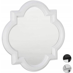 Lustro Relaxdays ścienne rama tworzywo sztuczne 39,5 x 39,5 mm