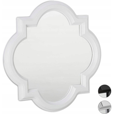 Lustro Relaxdays ścienne rama tworzywo sztuczne 39,5 x 39,5 mm