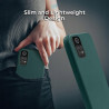 Moozy Silikonowe etui do Xiaomi Redmi Note 11 Pro 5G i 4G, Ciemnozielone