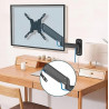 UCHWYT ŚCIENNY DO TV MONITORA PC 13-42 CALI 8KG