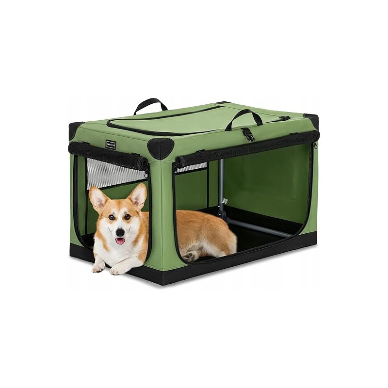 PETSFIT Składany Transporter Dla Psa Zielony L-Plus