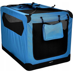 Transporter dla psa AmazonBasic, niebieski XXL