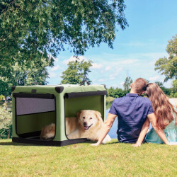 PETSFIT Składany Transporter Dla Psa Zielony L-Plus