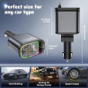 WHATOOK Ładowarka samochodowa 4w1 USB-C 66W szybkie ładowanie LED