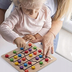 Puzzle Montessori dla dzieci Boxiki Kids drewniana z liczbami od 1 do 20
