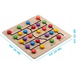 Puzzle Montessori dla dzieci Boxiki Kids drewniana z liczbami od 1 do 20