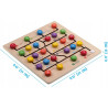 Puzzle Montessori dla dzieci Boxiki Kids drewniana z liczbami od 1 do 20