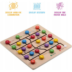 Puzzle Montessori dla dzieci Boxiki Kids drewniana z liczbami od 1 do 20