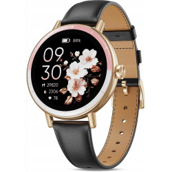 Inteligentny zegarek dla kobiet TIFOZEN dotykowy Bluetooth różowy