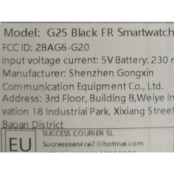 Smartwatch zegarek BT Call G25 czarny