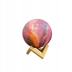 Lampka Nocna 3D Księżyc Moon Lamp Dziecięca Light LED Kula Galaktyka USB