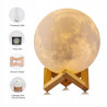 Lampka Nocna 3D Księżyc Moon Lamp Dziecięca Light LED Kula Galaktyka USB