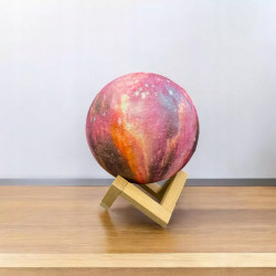 Lampka Nocna 3D Księżyc Moon Lamp Dziecięca Light LED Kula Galaktyka USB