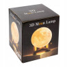 Lampka Nocna 3D Księżyc Moon Lamp Dziecięca Light LED Kula Galaktyka USB